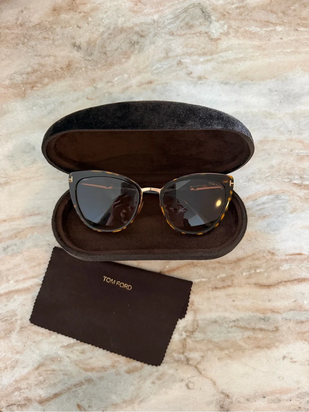 TOM FORD Simona 57MM Cat Eye Sunglasses
